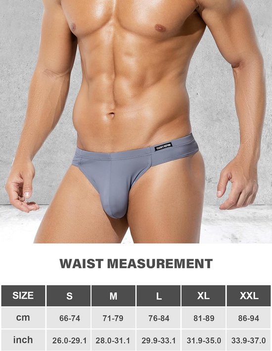 Softline Sexy Transparante Heren String - Met sluiting aan de zijkant - XL
