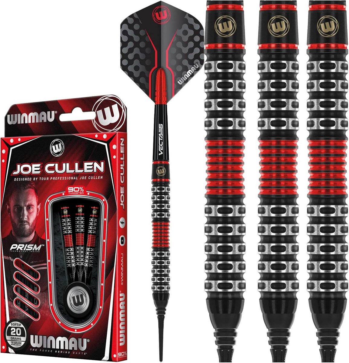 Softip Tungsten Darts Set 18g - Professionele Dartpijlen met Flights en Stems