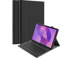 Cazy tablet Hoes met Toetsenbord geschikt voor Lenovo Idea Tab Plus – QWERTY Bluetooth Keyboard Case – Zwart