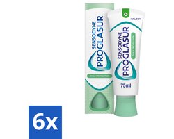 6 x Sensodyne - Tandpasta - ProGlasur Daily Protection - Dagelijkse Bescherming - 75 ml - Tandpasta - Tandglazuur - Tanderosie - Fluoride - Gevoelige Tanden