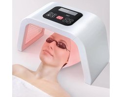 LED-gezichtslichttherapie-apparaat, 7-in-1 gekleurd LED-masker, apparaat Geschikt voor gezichts- en lichaamsverzorging