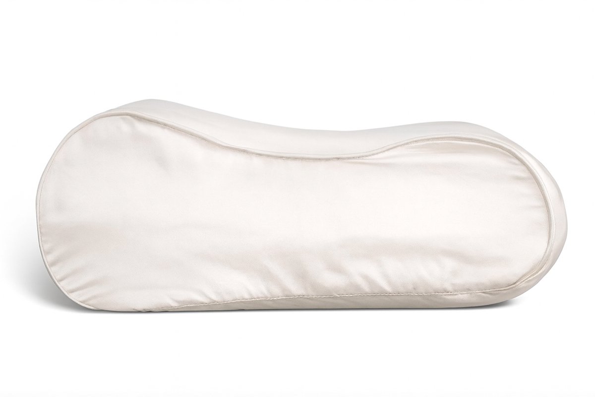 100% Zijden kussensloop ergonomisch | Ivoor | 22MM Ivoor Kussensloop | 51x31cm | 100% moerbei zijde - Anti rimpel kussensloop - Anti acne kussensloop - Silk Heaven - 30x50cm