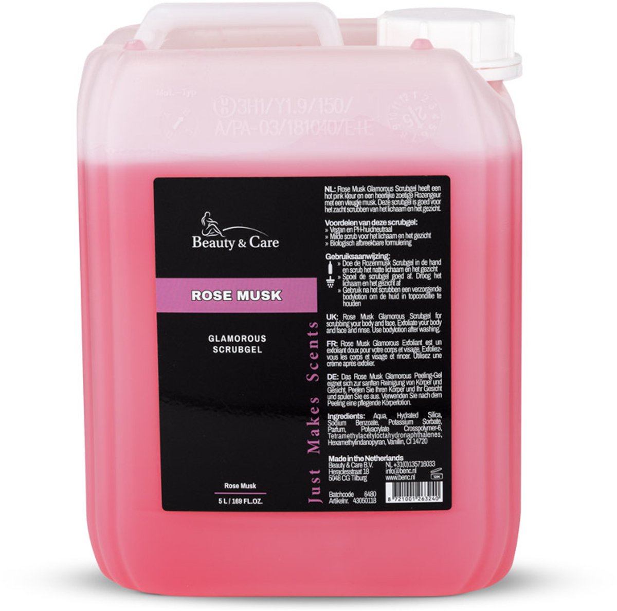 Rose Musk Scrubgel 5 liter - Beauty & Care - 5 L. new