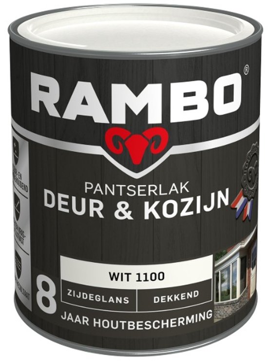 Peinture pour porte et cadre Rambo Armor - 0,75 L - Wit