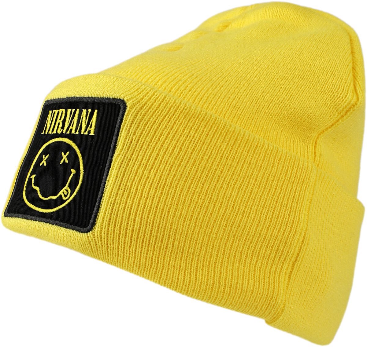 Nirvana Amplified Collection - Patch Beanie Unisex Beanie - geel - Standard