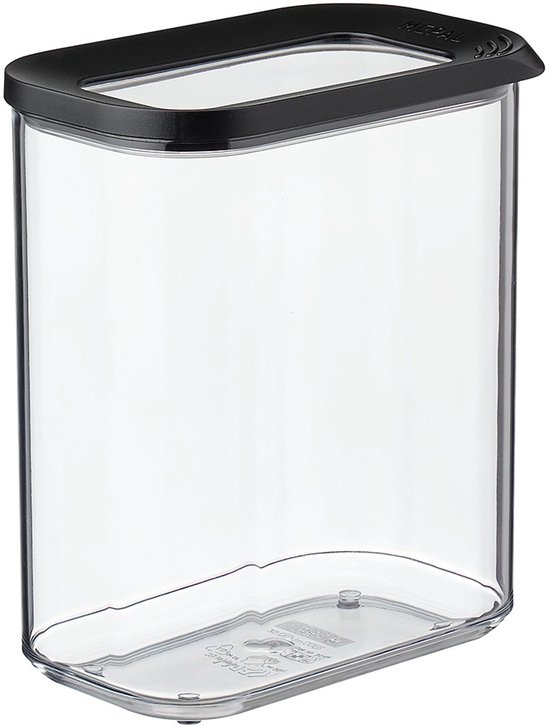 Mepal – Boîte de conservation Modula 1500 ml – noir – boîte de conservation – boîte de conservation avec couvercle – hermétique – transparente – empilable