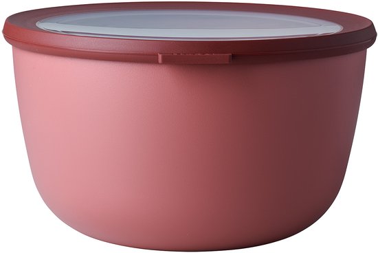 Mepal - Multi bol Cirqula rond 3000 ml - Mag au congélateur, au micro-ondes et au lave-vaisselle - Mauve vif - Convient comme récipient de préparation de repas, récipient frais, boîte de rangement
