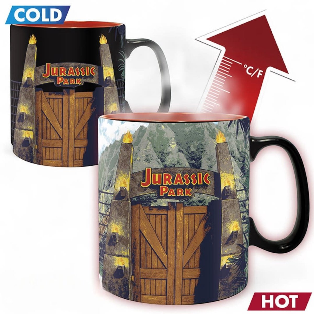 Jurassic Park Gate - Magische mok Unisex Kop - meerkleurig - Standard