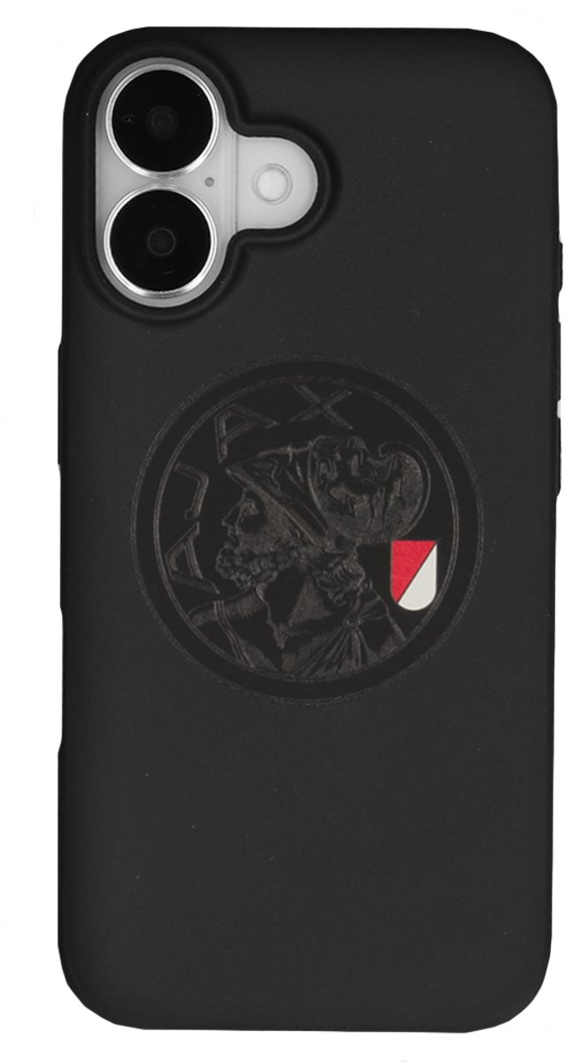Ajax-telefoonhoesje iPhone 16 zwart logo