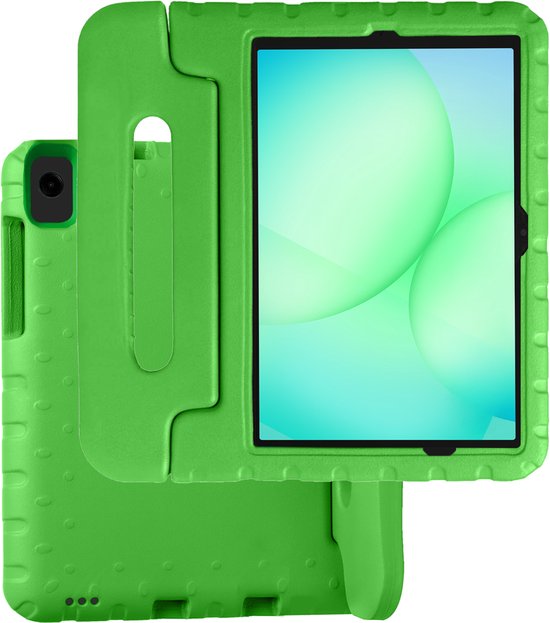 Samsung Galaxy Tab A11 Plus / A9 Plus Kinderhoes Groen Foamcase Schokbestendig Robuust Antislip Veilig