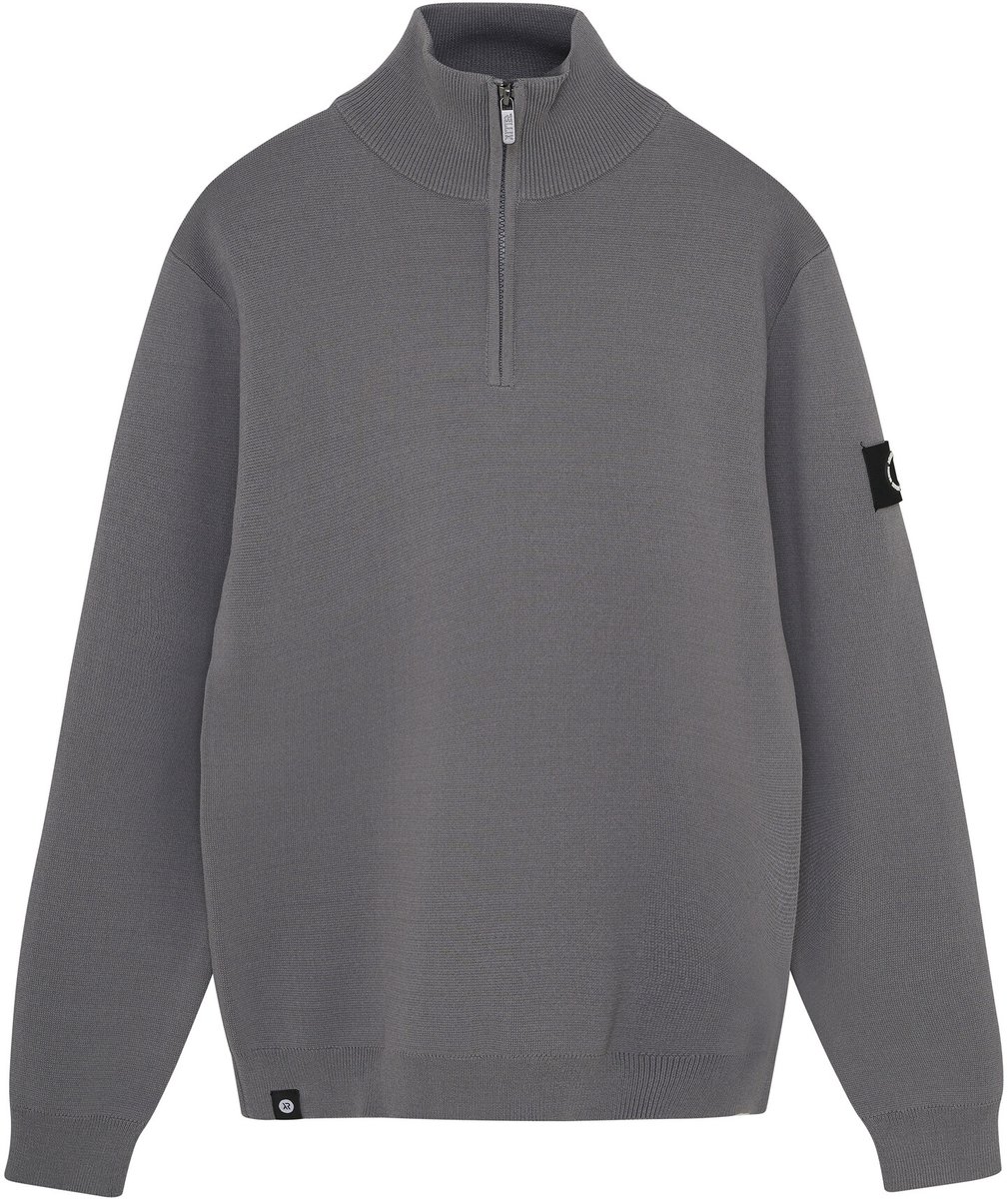 Rellix Knitwear Zip Collar Truien & Vesten Jongens - Sweater - Hoodie - Vest- Grijs - Maat 176