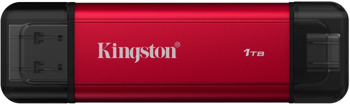 Kingston Technology 1TB Draagbare SSD met Dual USB-A/C, tot 1050MB/s USB 3.2 Gen 2