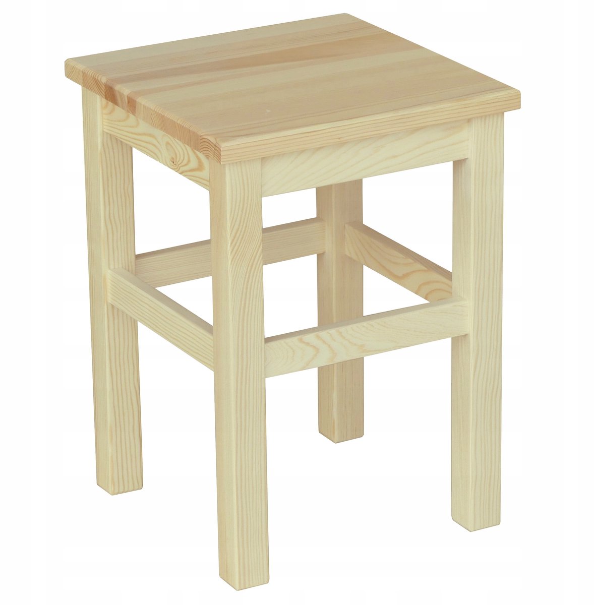 Houten Keukentabouret - Natuurlijk hout, 45 cm hoog, zonder montage