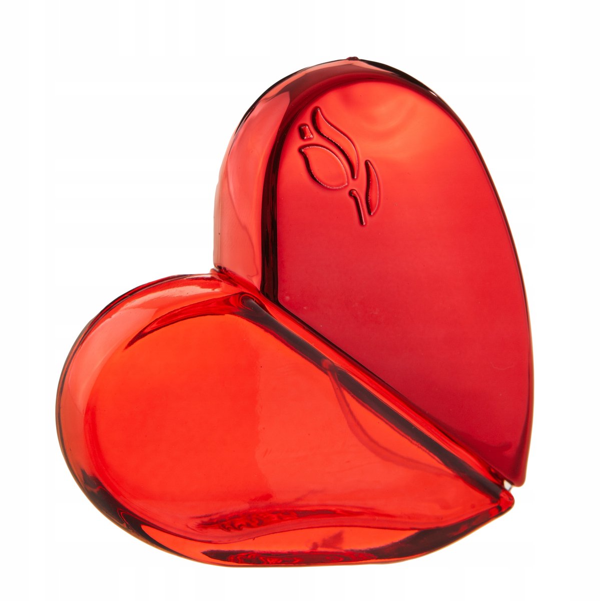 Glazen Parfumfles Hartvormig met Aluminium Vernevelaar - 30 ml