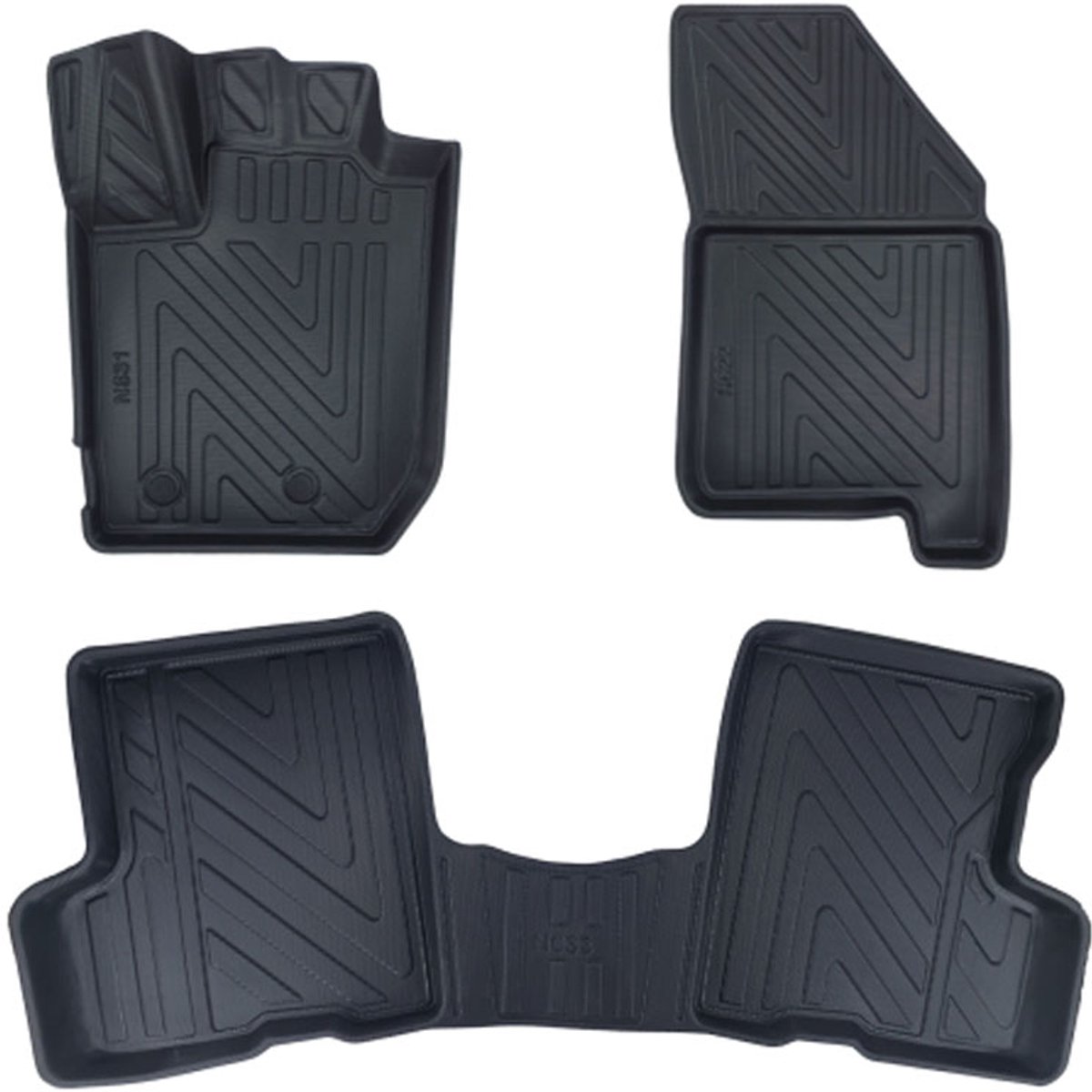 Rubbermatten Dacia Duster 2018-2023 (complete set) - Premium carbonlook