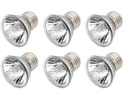 E27 25W Reptielen Verwarmingslamp met UVA UVB Licht voor Hagedissen en Schildpadden - Set van 6