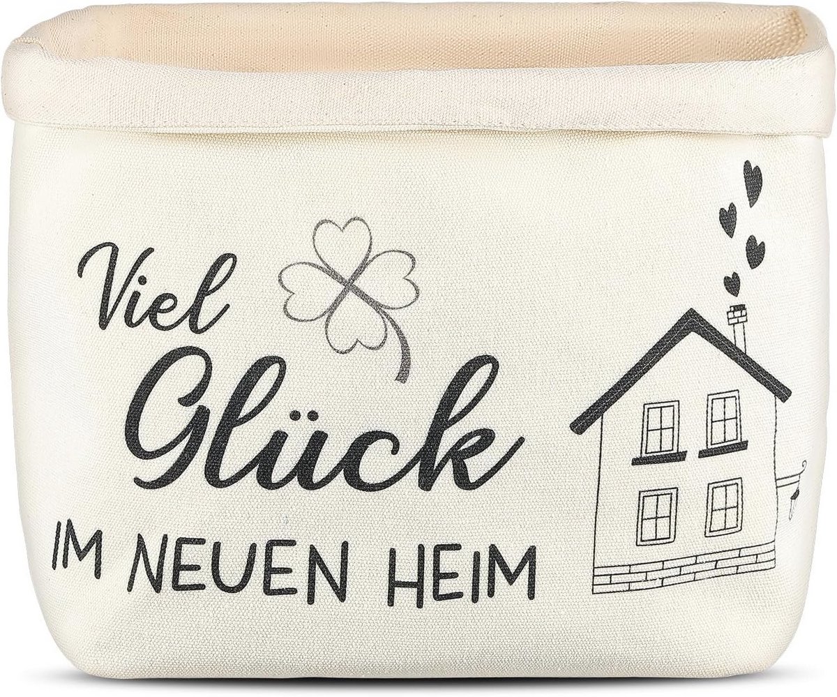 Broodmand voor huiswarming met gepersonaliseerde boodschap