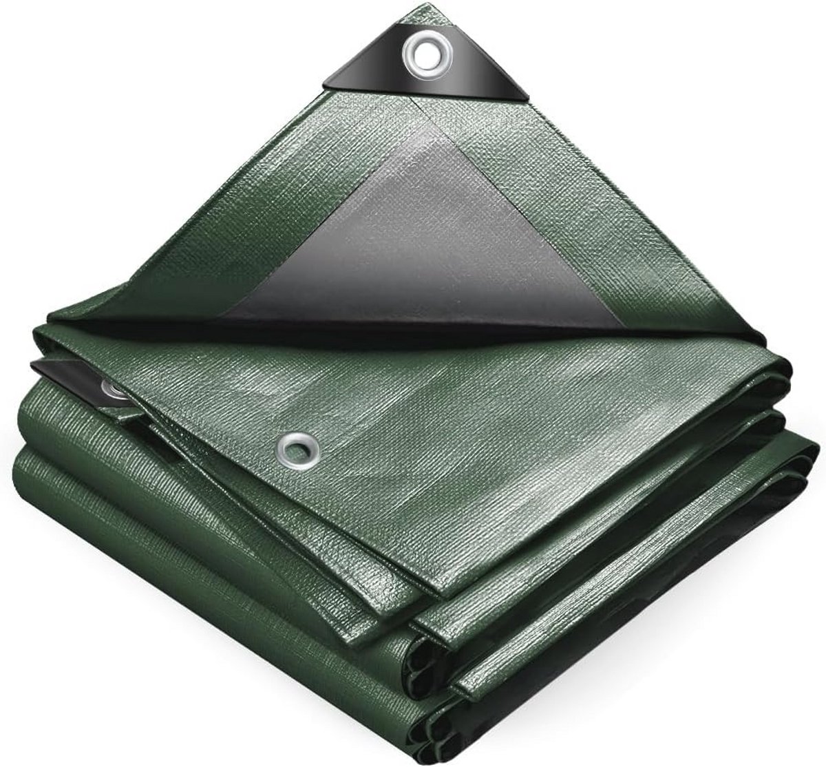 Waterdicht Afdekzeil 240 g/m² - Zwart en Zilver, 3x4 m, Extra Zwaar en Robuust
