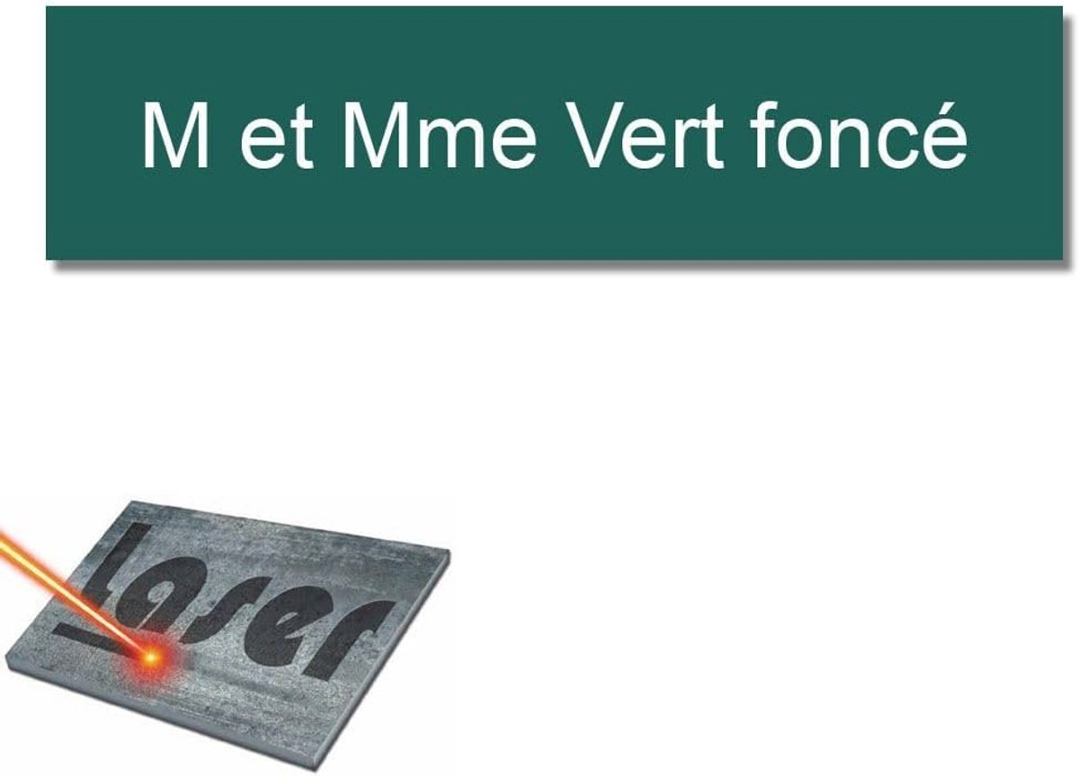 Gegraveerd zelfklevend plaatje voor naam, brievenbus, gepersonaliseerd, 10 x 2,5 cm