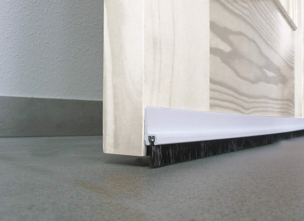 Tochtstopper PVC Wit 1m - Ideaal voor Energiezuinigheid en Comfort