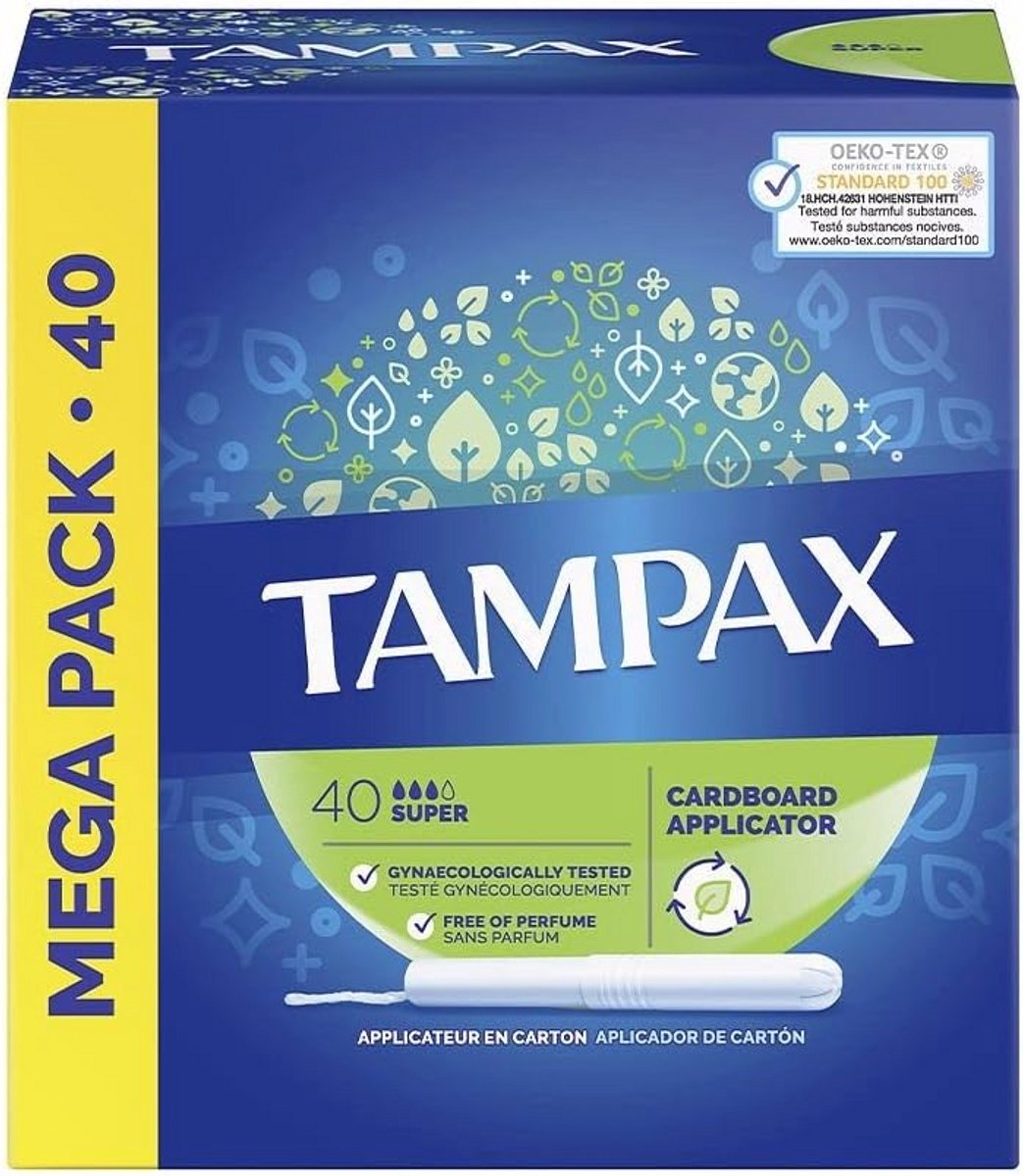 Super Tampons met Inbrenghuls - 40 Stuks