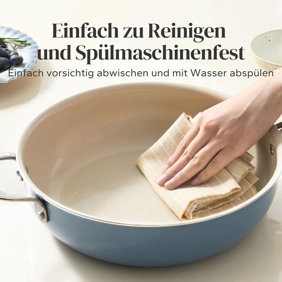 Poêle à Sandwichs Double Face, Poêle à Frire Anti-adhésif Avec Poignées