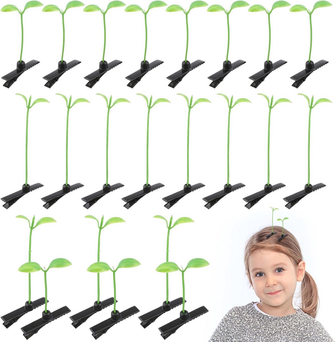 50 Stuks Bean Sprout Haaraccessoires voor Kinderen - Haarklemmen voor Feestdagen