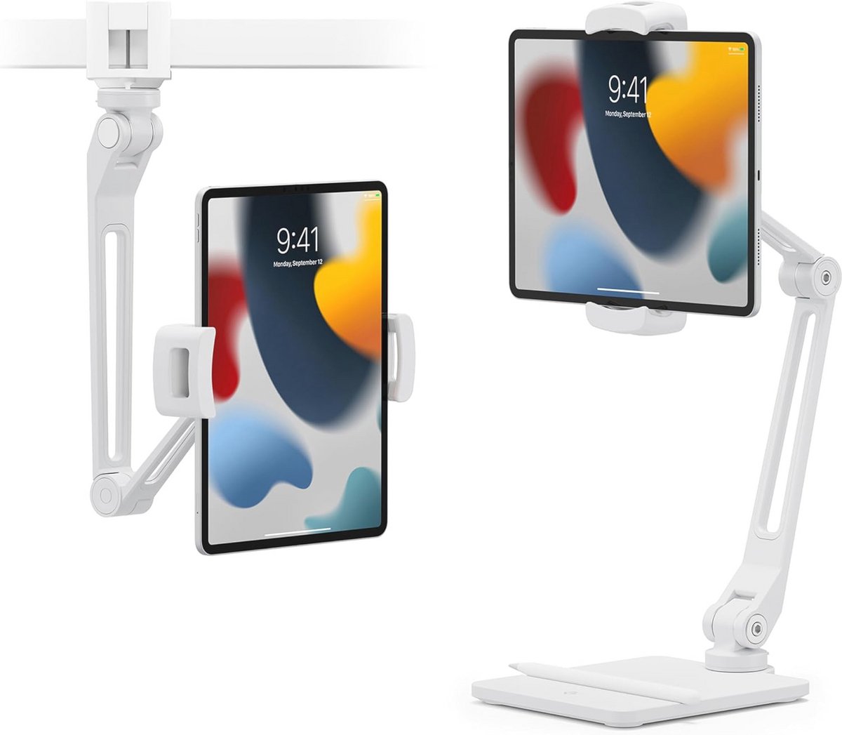 Verstelbare Arm voor iPad en Tablets met Snelle Bevestiging - Ideaal voor iPad Montage