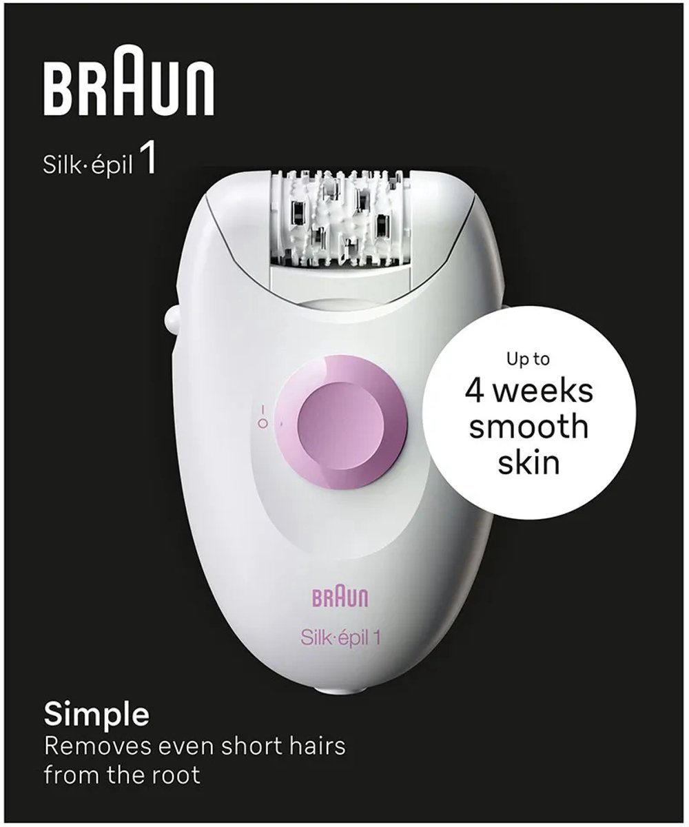 Braun Silk Epil 1 Epilator Transparant