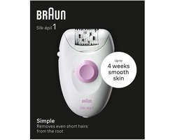 Braun Silk Epil 1 Epilator - Transparant
