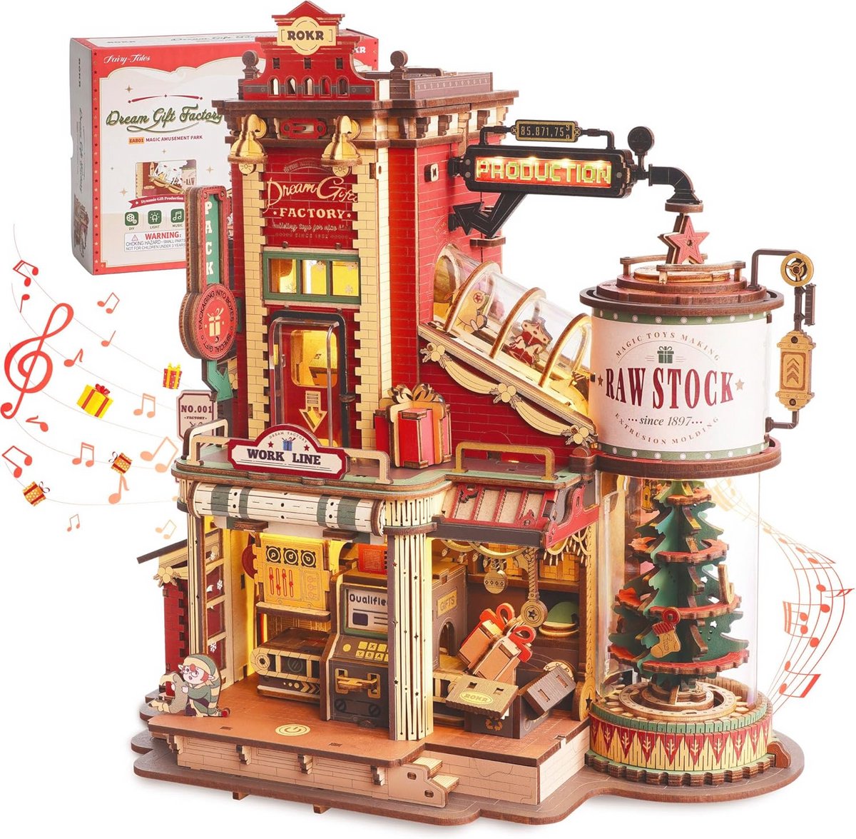 3D Houten Puzzel Muziekdoos Bouwpakket voor Volwassenen - Perfecte Geschenken voor Feestdagen