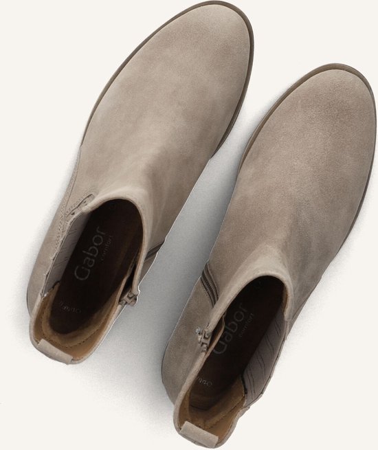 Gabor 022 Enkellaarsjes - Enkelboots met rits - Dames - Beige - Maat 37