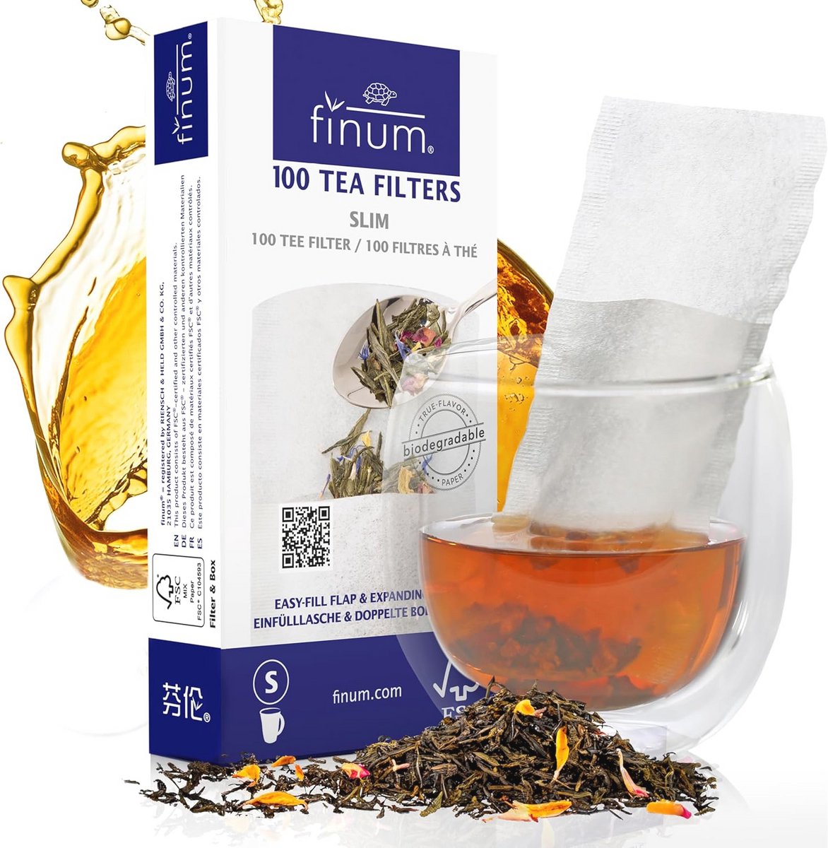 Papieren theefilters maat S - 100 stuks voor perfecte theebrouwsels