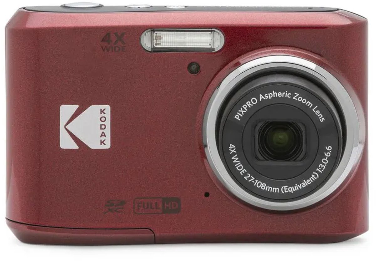 Bol.com Kodak Friendly Zoom FZ45 - Compactcamera - Rood aanbieding