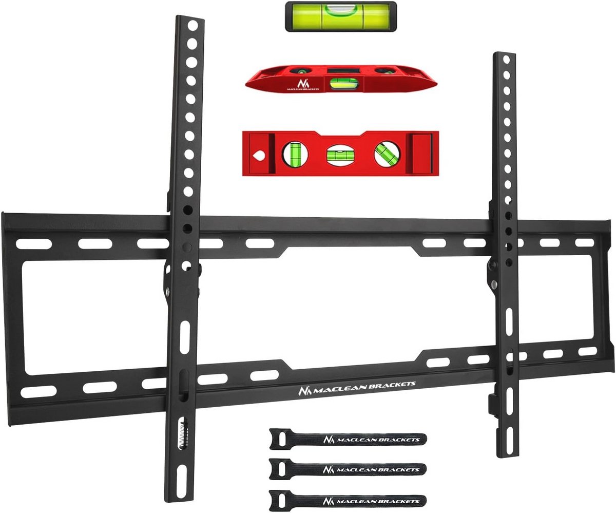 TV Beugel voor 32-80" TVs - VESA 600x400, Max 45kg, Kantelverstelling 0° tot -10°