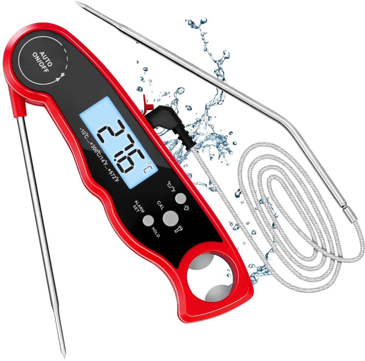 Digitale Vleesthermometer met Lange Externe Sonde voor Keuken en BBQ