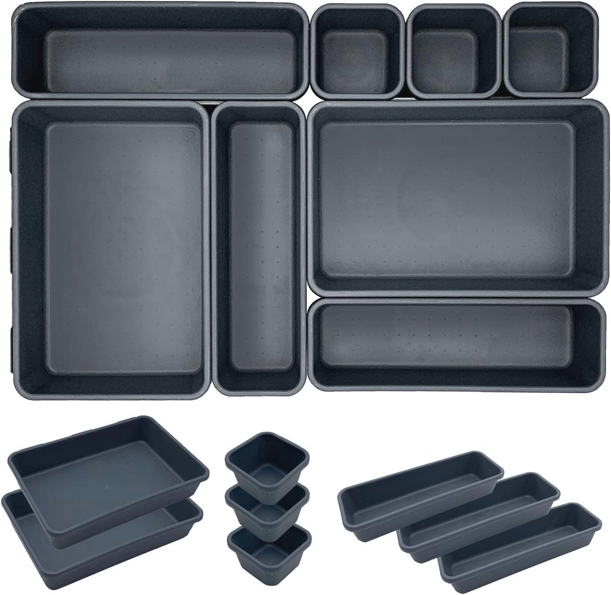 Lade-organizer set van 8 - Keuken en kantoor indeling
