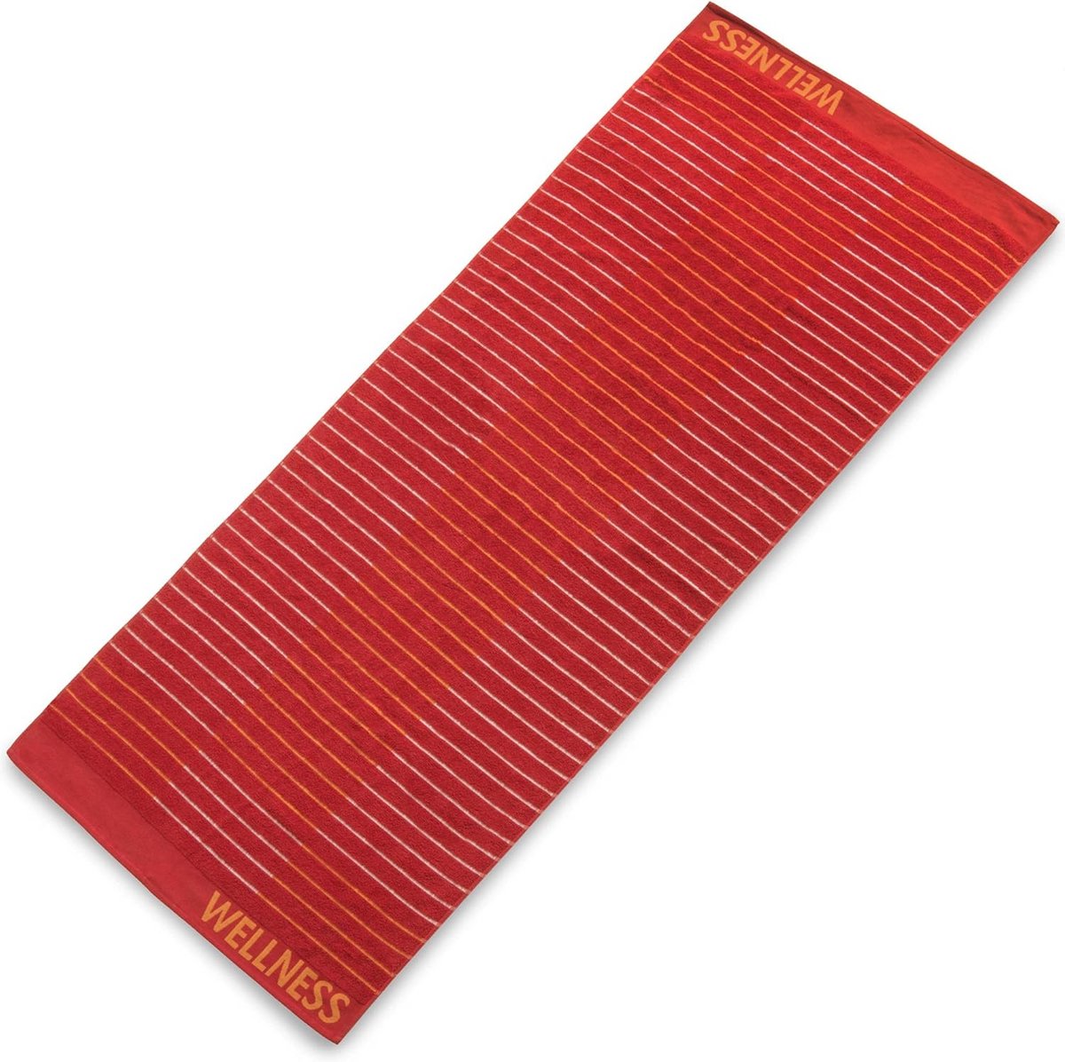 XXL saunahanddoek - 90 x 220 cm, rood, katoen, badstof, voor sauna en badkamer