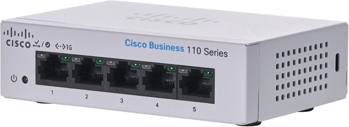 Onbeheerde 5-poorts Gigabit Ethernet Switch voor Desktop