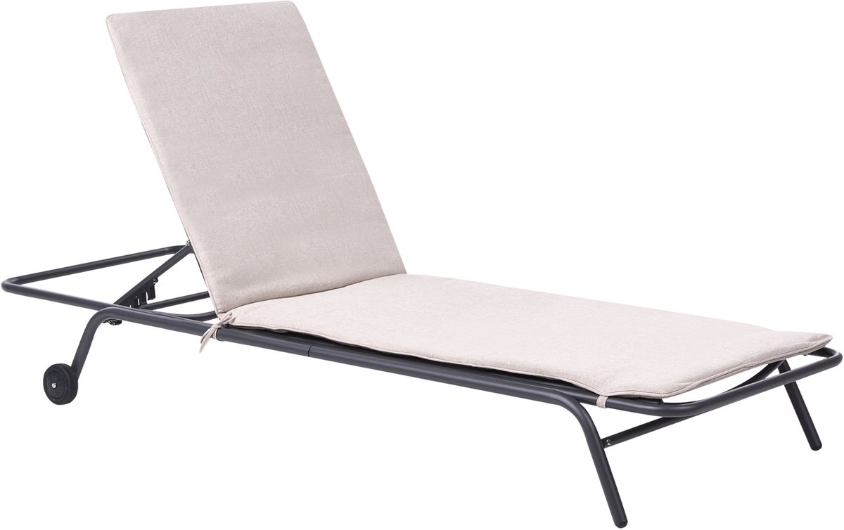 VOLTERRA - Tuin ligstoel - Beige - Stof