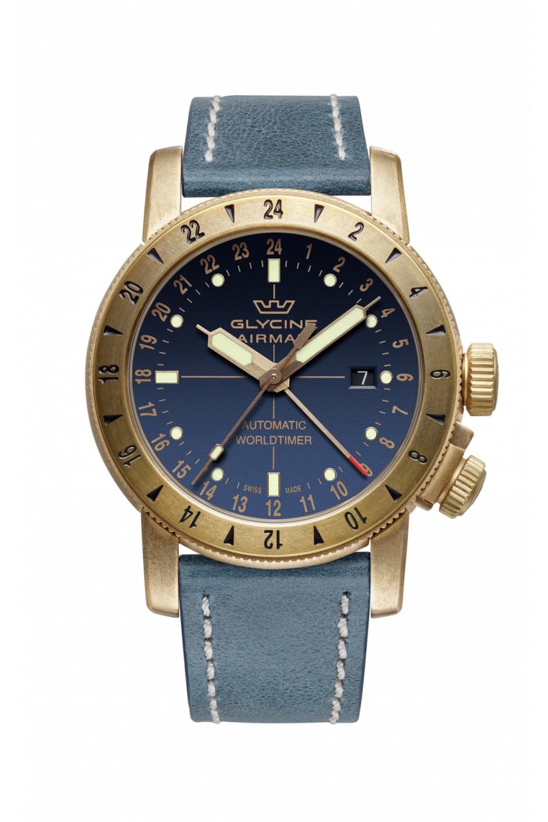 Glycine GL0167 - Airman 44 Bronze GMT