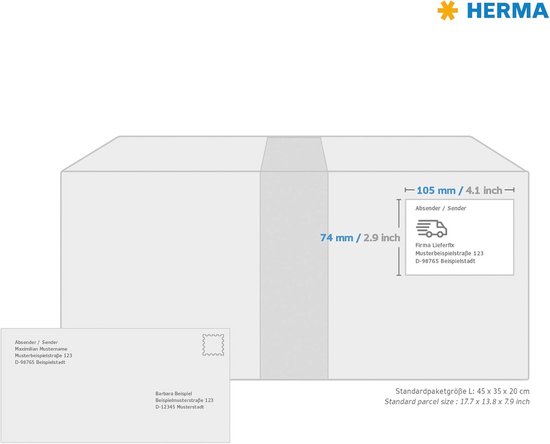 Etiketten 105 X 74 Mm Auf A4 Bogen – Kompatibel Zu Zweckform & Herma – 8 Etiketten Pro Blatt – Weiß