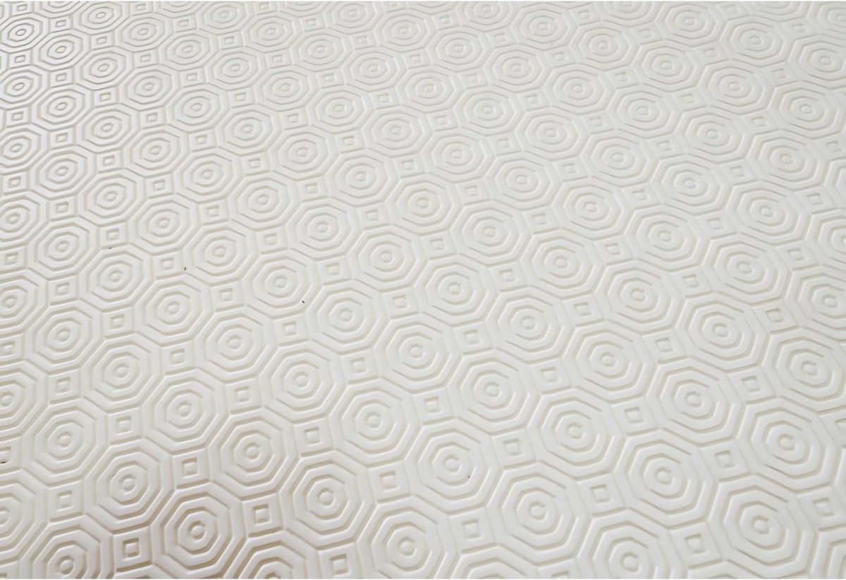 Witte Gewaxte Tafelkleed van PVC - 140 x 240 cm - Waterdicht en Antislip
