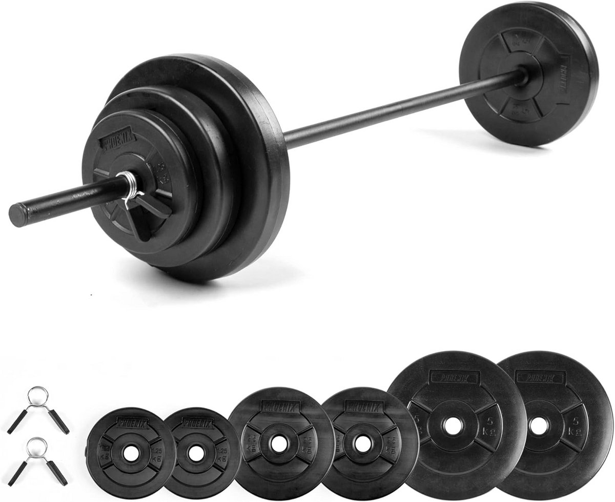 Verstelbare Barbell Set 20kg - Gewicht Set voor Thuis Gym & Workout Training
