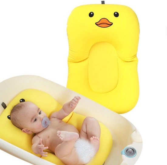 Zachte Baby Badpad voor Pasgeborenen - Opvouwbare Badkuip Kussen voor Veilig Badderen — afbeelding 5