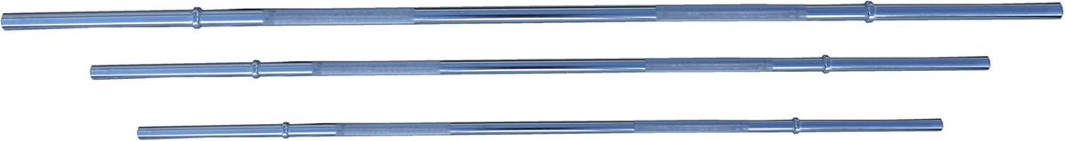 Professionele lange halter met snelveersluitingen - 120/160/182 cm - Verchroomd staal en 30 mm schijfopname