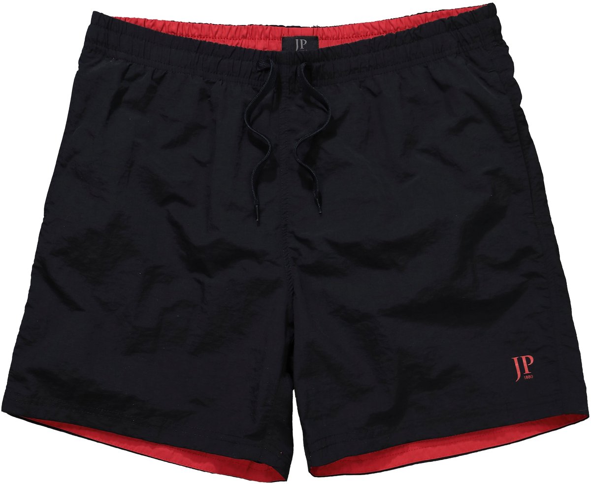 JP 1880 - Heren - Zwemshorts beachwear elastische band - Zwart - Maat 5XL