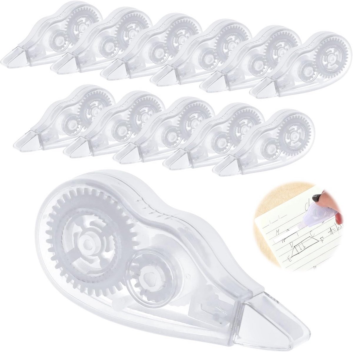 12 Stuks Correctierollers - Mini Correctietape Voor School en Kantoor