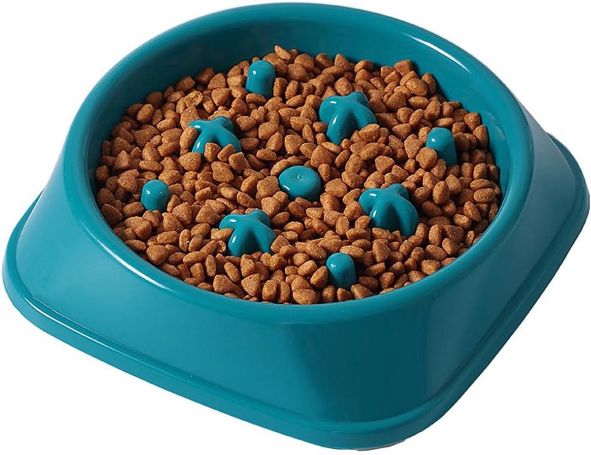 Grote Slow Feeder Hondenbak - Anti-Slikken en Antislip Design voor Honden