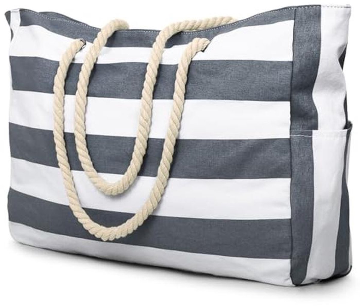 Ruime en Duurzame Strandtas voor het Strand met Tropische Print